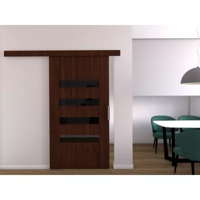 Posuvné interiérové dvere BARRET 6 - 106 cm, wenge