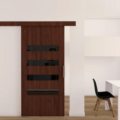 Posuvné interiérové dvere BARRET 6 - 96 cm, wenge