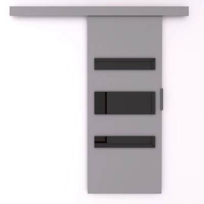 Posuvné dvere BARRET 4 - 96 cm, šedé