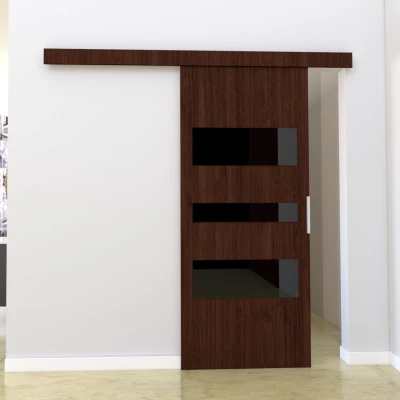 Interiérové dvere na stenu BARRET 3 - 86 cm, wenge