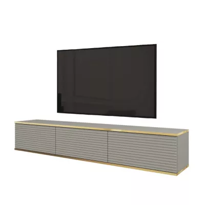 Stolík pod TV REFUGIO - 175 cm, šedý