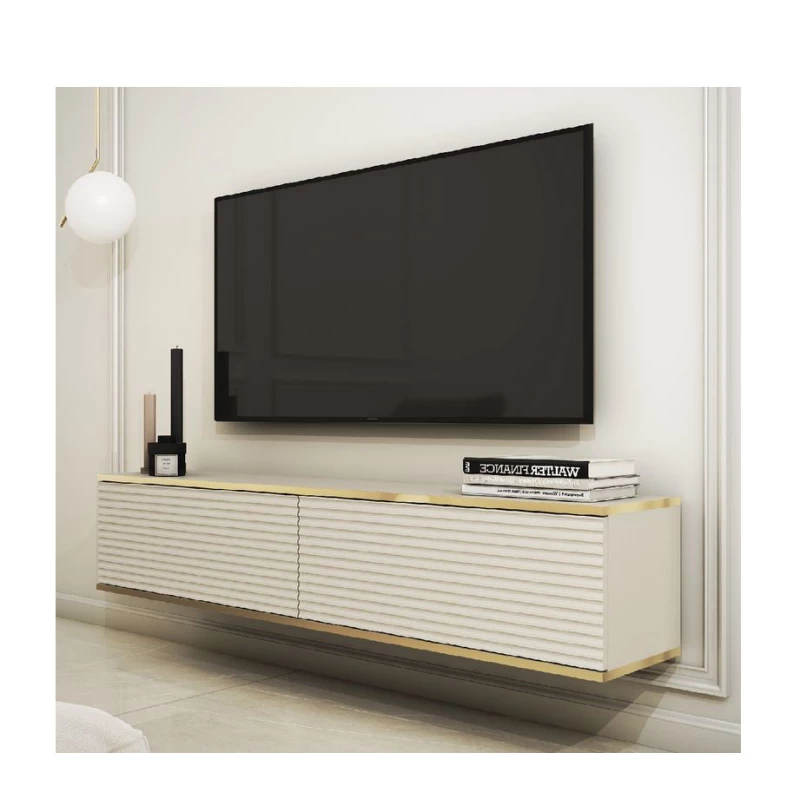 Stolík pod TV REFUGIO - 135 cm, béžový