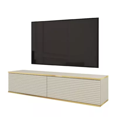 Stolík pod TV REFUGIO - 135 cm, béžový