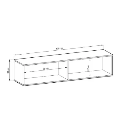 Stolík pod TV REFUGIO - 135 cm, béžový