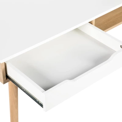 Dětský písací stôl BRELA - buk / biely