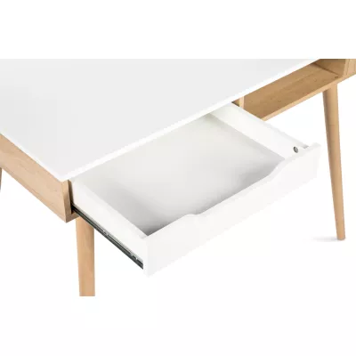 Dětský písací stôl BRELA - buk / biely