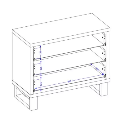 Komoda so šuplíkmi BULLARD - dub wotan