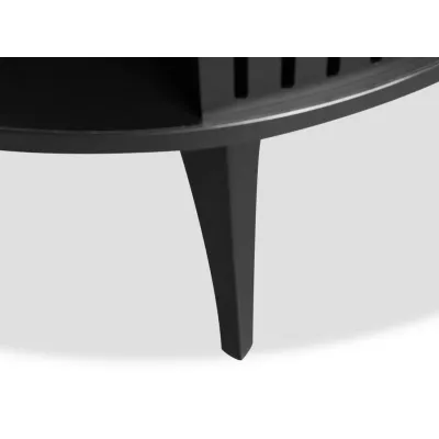 Konferenčný stolík STIFF - čierny / mramor bianco