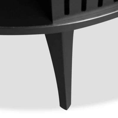 Konferenčný stolík STIFF - čierny / molet čierny