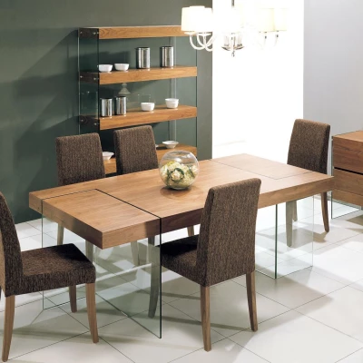 Luxusný jedálenský stôl CAMILA - vlašský orech