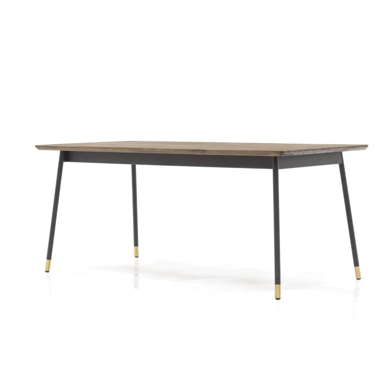 Masívny jedálenský stôl MOLARA - svetlo hnedý