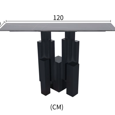 Dizajnový konzolový stolík 120 AMARO - čierny