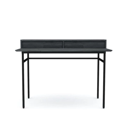 Písací stôl ROSELYN - tundra grey / grafitový