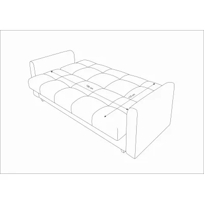 Rozkladacia pohovka OFELIJA - tmavo hnedá