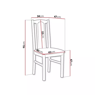 Čalúnená stolička do kuchyne EDON 7 - orech / béžová