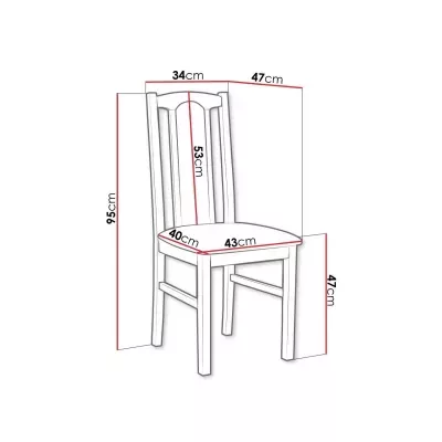 Čalúnená stolička do kuchyne EDON 7 - orech / béžová