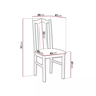 Stoličky do jedálne EDON 2 - jelša / tmavá šedá