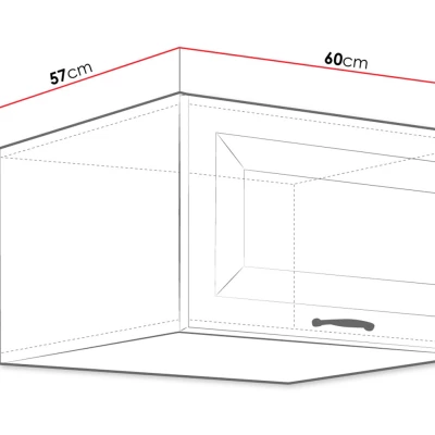 Horná skrinka do kuchyne 60 cm FRYZIA - biela