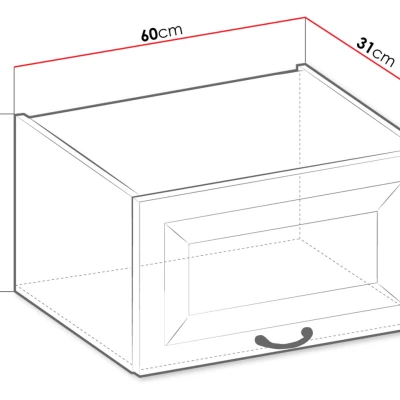 Závesná skrinka do kuchyne 60 cm FRYZIA - biela