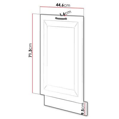 Dvierka ku kuchynskej linke FRYZIA - 713x446 mm, biele