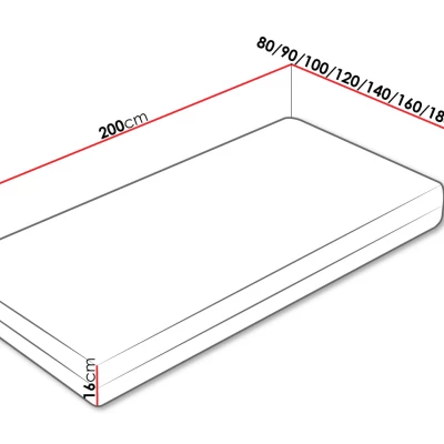 Hypoalergénny penový matrac 180x200 DOWNEY