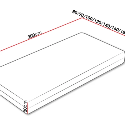 Jednolôžkový matrac s latexovou penou 100x200 DIXON