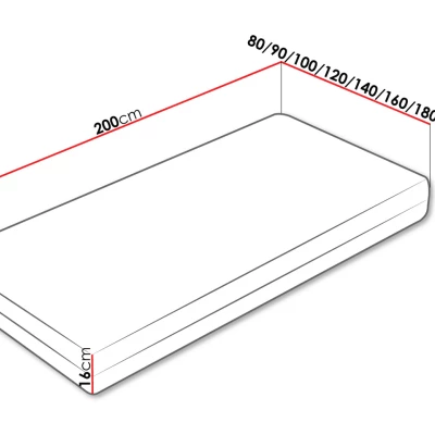 Tvrdý penový matrac 140x200 DOSIEK