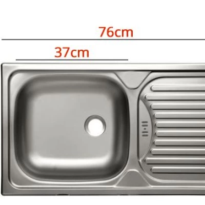 Kuchynská linka 260/260 cm ZHILAN 2 - dub lancelot / tmavé drevo + drez ZDARMA