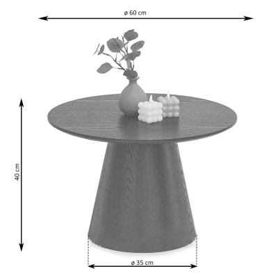 Okrúhly konferenčný stolík 60 DONIS - dub