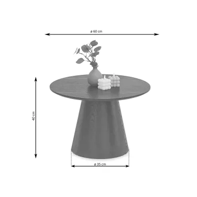 Okrúhly konferenčný stolík 60 DONIS - dub