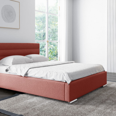 Elegantná čalúnená posteľ Leis 180x200, červená