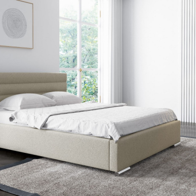 Elegantná čalúnená posteľ Leis  180x200, béžová
