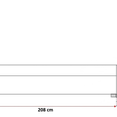 Dvojfarebná manželská posteľ Azur 180x200, červená + čierna eko koža